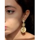 Golden Three Layer Earrings
